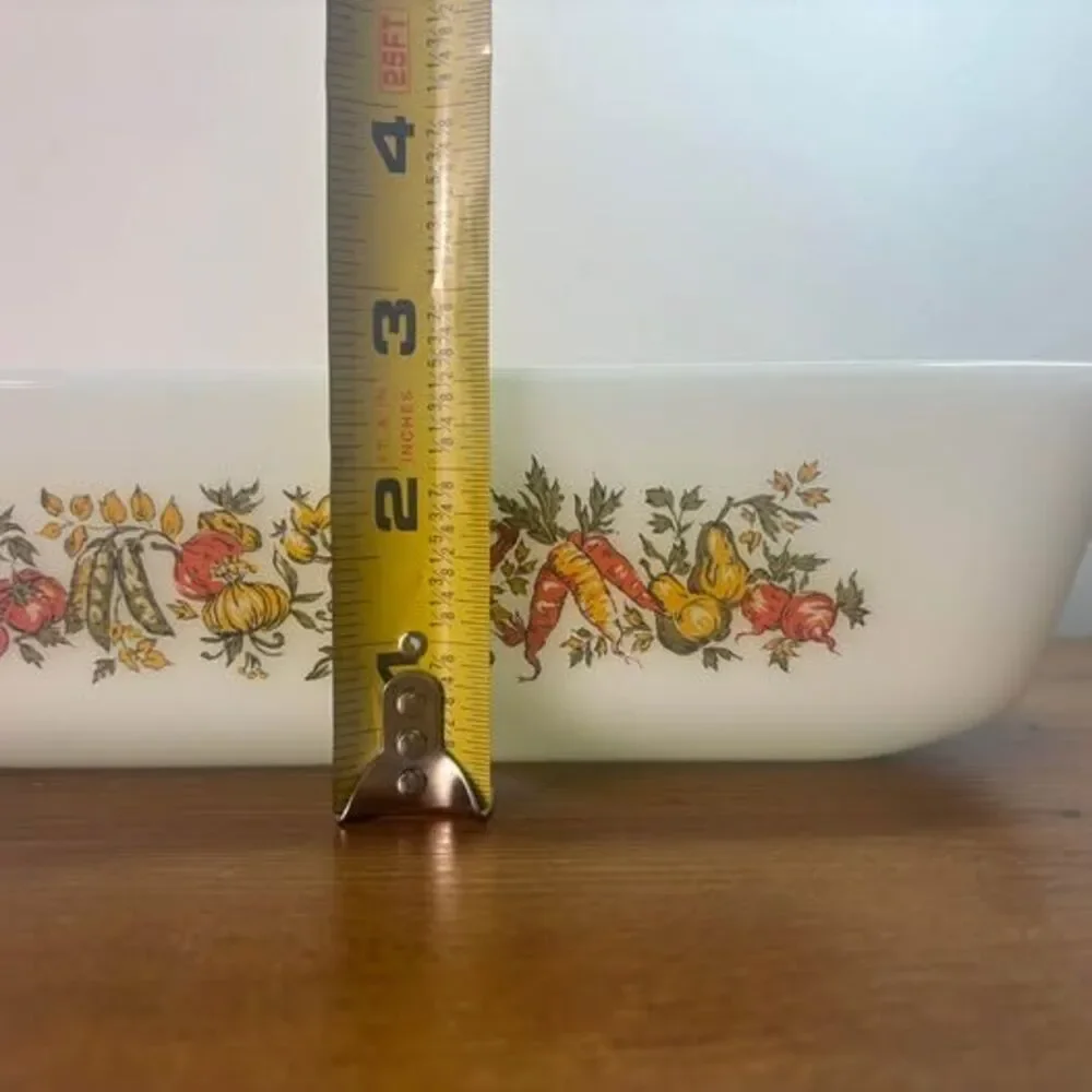 VTG Anchor Hocking Fire King 441 Harvest Vegetable Meatloaf Pan